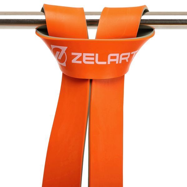 Гума петля для підтягувань та тренувань стрічка силова Zelart POWER LOOP FI-5439-5 400г помаранчевий FI-5439-5 фото