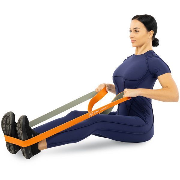 Гума петля для підтягувань та тренувань стрічка силова Zelart POWER LOOP FI-5439-5 400г помаранчевий FI-5439-5 фото