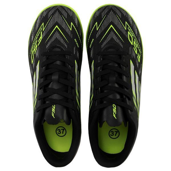 Сороконожки футбольные детские подростковые SP-Sport F50-1-1-35-39 размер 35-39 черный-салатовый F50-1-1-35-39 фото