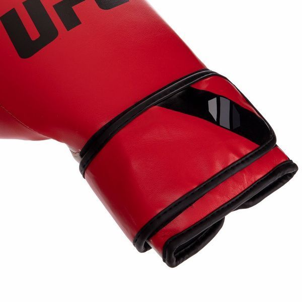 Рукавиці боксерські на липучці PU UFC PRO Fitness UHK-75032 14 унцій червоний UHK-75032 фото