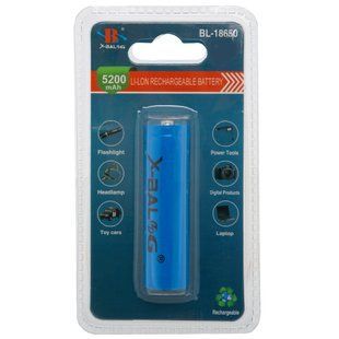 Акумуляторна батарея 18650 X-BALOG 18650 3.7V 4.2V 9.6wh 8800 mah 1шт 18650 фото