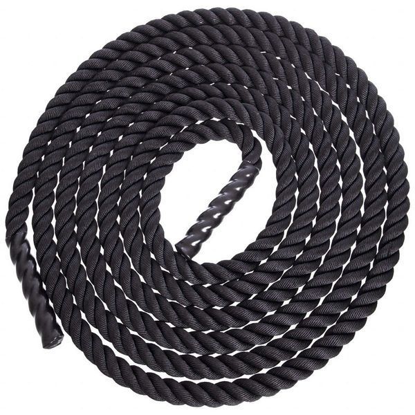 Канат для кросфіту Combat Battle Rope Zelart FI-5311-9 9м чорний FI-5311-9 фото