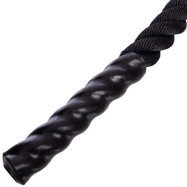 Канат для кросфіту Combat Battle Rope Zelart FI-5311-9 9м чорний FI-5311-9 фото