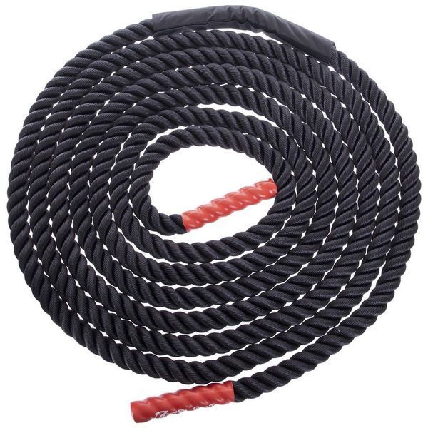 Канат для кросфіту Combat Battle Rope Zelart FI-2597-12 12м чорний FI-2597-12 фото