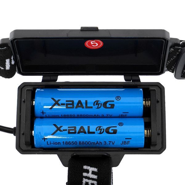 Фонарик налобный X-BALOG BL-8059-2-1-P50 черный BL-8059-2-1-P50 фото