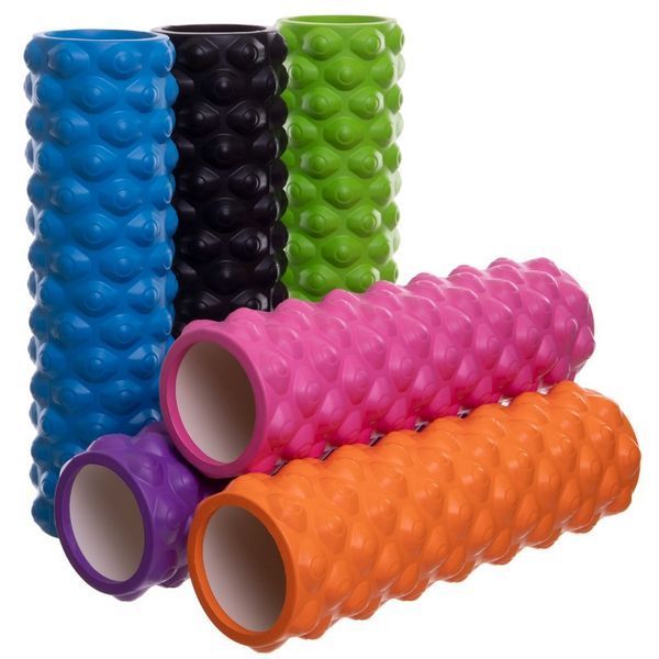 Ролер масажний циліндр (ролик мфр) 45см Grid Bubble Roller SP-Sport FI-6672-BUBBLE кольори в асортименті FI-6672-BUBBLE фото