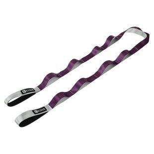 Стрічка стропа з петлями для розтяжки STRETCHING STRAP EZOUS I-02 10 петель сірий-фіолетовий I-02 фото
