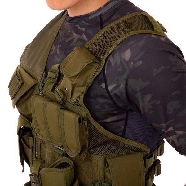 Розвантажувальний жилет універсальний на 8 кишень Military Rangers ZK-27 кольори в асортименті ZK-27 фото