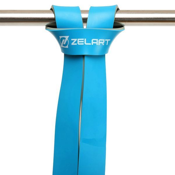 Гума петля для підтягувань та тренувань стрічка силова Zelart POWER LOOP FI-5439-4 291г синій FI-5439-4 фото